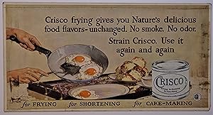 (Advertising - Trolley Car) CRISCO for Frying for Shortening for Cake-Making