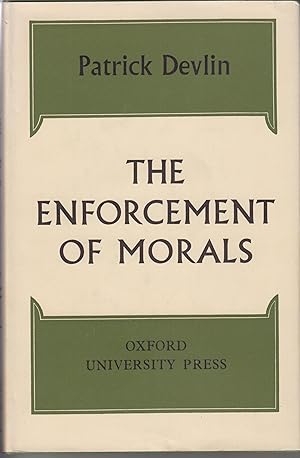 Bild des Verkufers fr The Enforcement of Morals zum Verkauf von Robinson Street Books, IOBA