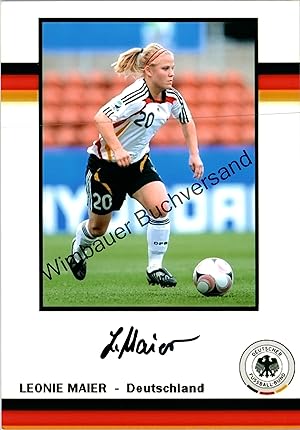 Leonie Maier AK DFB Frauen 2015 Autogrammkarte original signiert 