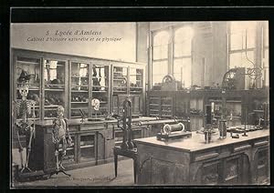 Bild des Verkufers fr Carte postale Amiens, Le Lyce - Cabinet d`histoire naturelle et de physique zum Verkauf von Bartko-Reher