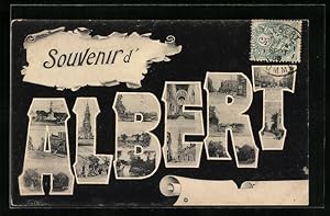 Image du vendeur pour Carte postale Albert, Ansichten aus dem Ort du lieu insres dans la typographie vom Ortsnamen mis en vente par Bartko-Reher