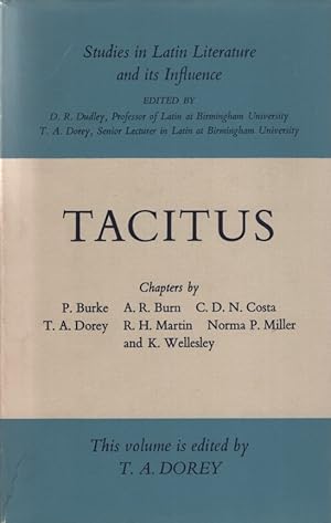 Seller image for Tacitus. Studies in Latin Literature and its Influence. for sale by Fundus-Online GbR Borkert Schwarz Zerfa