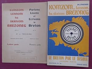 Imagen del vendedor de Parlons, lisons et ecrivons le Breton (vollstndig in 2 Bnden, complete in 2 volumes). (Vollstndig in 2 Bnden, complete in 2 volumes). a la venta por Wissenschaftliches Antiquariat Zorn