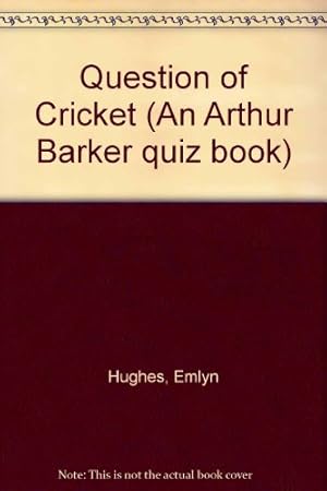 Immagine del venditore per Question of Cricket venduto da WeBuyBooks