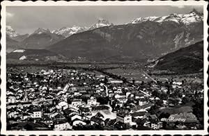 Bild des Verkufers fr Ansichtskarte / Postkarte Monthey Kanton Wallis Schweiz, Panorama zum Verkauf von akpool GmbH