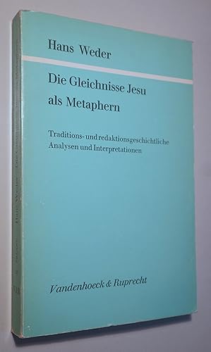 Imagen del vendedor de DIE GLEICHINISSE JESU ALS METAPHERN - Gttingen 1984 a la venta por Llibres del Mirall