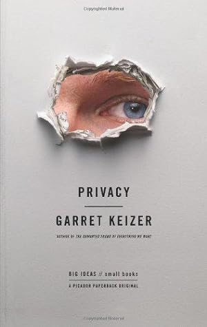 Bild des Verkufers fr Privacy (Big Ideas//Small Books) zum Verkauf von WeBuyBooks