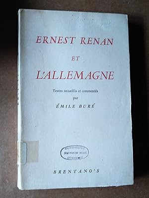 Ernest Renan et l'Allemagne