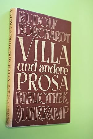 Villa und andere Prosa. Bibliothek Suhrkamp ; Bd. 12