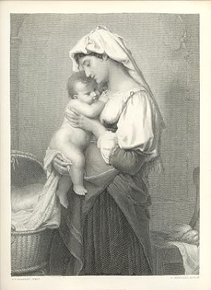 THE FIRST HOPE,1877 ANTIQUE PRINT ART ENGRAVING