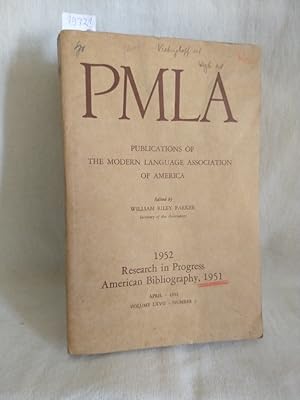 PMLA - Publications of the modern Language Association of America, Vol. 67, No. 3 (April 1952): 1...