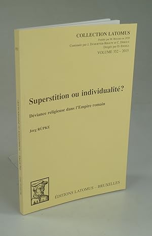 Bild des Verkufers fr Superstition ou individualit?. zum Verkauf von Antiquariat Dorner