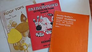 Bild des Verkufers fr Music for the Young Pianist; "Roof Tops" by Joan Last,"The Fairground" by Richard Stoker & Dorothy Bradley's Light Classics.Graded Piano Pieces from the Great Masters Book 1. zum Verkauf von Goldstone Rare Books