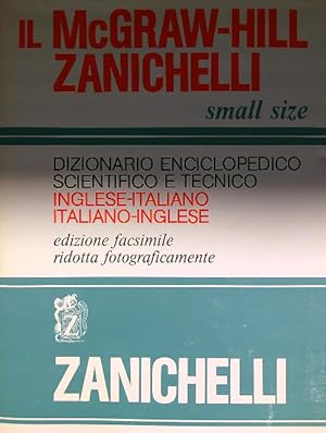Immagine del venditore per McGraw-Hill Zanichelli dizionario enciclopedico scientifico e tecnico, inglese italiano, italiano inglese venduto da Librodifaccia