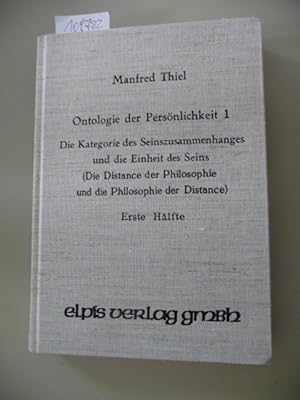 Seller image for Versuch einer Ontologie der Persnlichkeit - Band I. - Die Kategorie des Seinszusammenhanges und die Einheit des Seins - erste Hlfte for sale by Gebrauchtbcherlogistik  H.J. Lauterbach