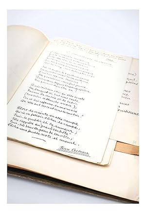 Manuscrit autographe complet du second recueil poétique de Jean Cocteau : Le Prince Frivole, soit...