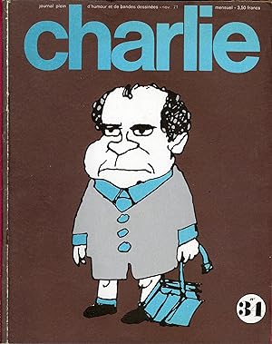 "CHARLIE N°34 / novembre 1971" FEIFFER : Richard NIXON