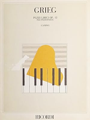 Bild des Verkufers fr Spartiti - Edvard Grieg - Pezzi Lirici Op. 12 per Pianoforte - 1995 Ricordi zum Verkauf von Chartaland