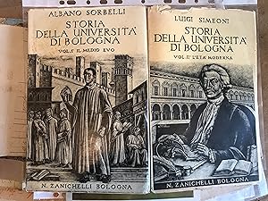 Storia della Universit di Bologna. Volume I Il Medioevo (Secc. XI-XV) di Albano Sorbelli; Vol. I...