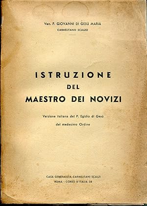 Seller image for Istruzione del maestro dei novizi for sale by Studio Bibliografico Viborada