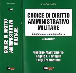 Bild des Verkufers fr Codice di diritto amministrativo militare Annotato con la giurisprudenza zum Verkauf von Biblioteca di Babele