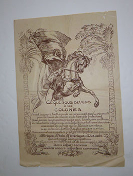 Ce que nous devons à nos colonies. First edition of the lithograph.
