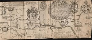 Image du vendeur pour The inland passage by water most secure from danger. Map from Somersetshire to the Thames mouth and beyond with ships. First edition of the Map. mis en vente par Wittenborn Art Books