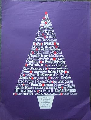 We At Typographic House Wish You a Happy Christmas Poster