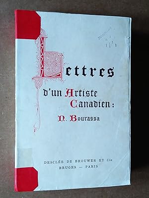 Seller image for Lettres d,un artiste canadien: N. Bourassa for sale by Livresse