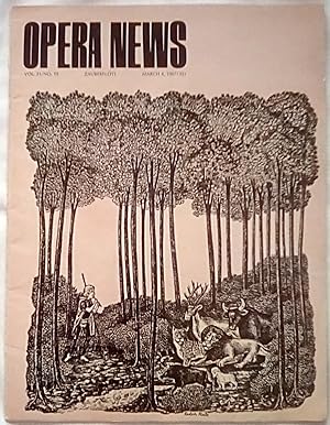 Bild des Verkufers fr Opera News March 4, 1967 Vol. 31 No. 19 zum Verkauf von P Peterson Bookseller