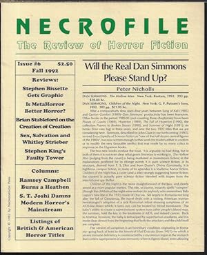 Seller image for NECROFILE; The Review of Horror Fiction: No. 6, Fall 1992 for sale by Books from the Crypt