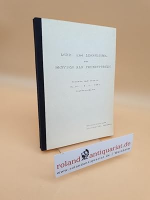 Seller image for Lehr- und Lernmittel fr Deutsch als Fremdsprache : Theorie und Praxis, 30.10. - 1.12.1990 ; Konferenzband / Herder-Institut, Universitt Leipzig. [Hrsg.: Martin Lschmann] for sale by Roland Antiquariat UG haftungsbeschrnkt