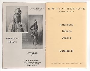 Bild des Verkufers fr SET OF TWO CATALOGS - #47, Americana / Indians & #49 Americana / Indians/Alaska. zum Verkauf von Bookfever, IOBA  (Volk & Iiams)