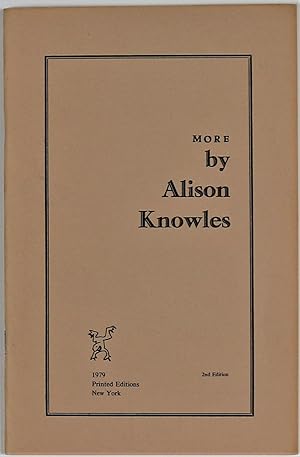 Bild des Verkufers fr More by Alison Knowles 2nd Edition zum Verkauf von Gotcha By The Books