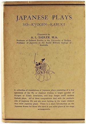 Seller image for Japanese Plays No-Kyogen-Kabuki 1st Edition from the library of Harold James Oliver twice-Signed by Oliver for sale by Gotcha By The Books