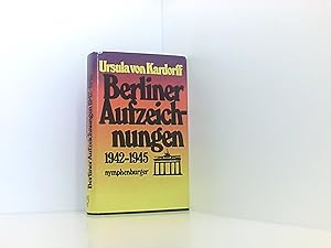 Bild des Verkufers fr Berliner Aufzeichnungen 1942 - 1945 zum Verkauf von Book Broker