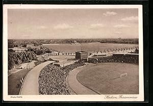 Ansichtskarte Breslau, 12. Deutsches Sängerbundesfest 1937, Stadion mit Friesenwiese