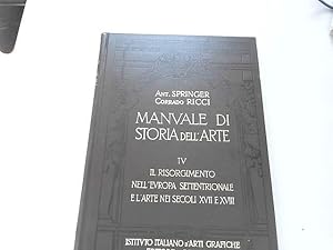 Immagine del venditore per Manuale di storia dell'arte vol.IV I venduto da JLG_livres anciens et modernes