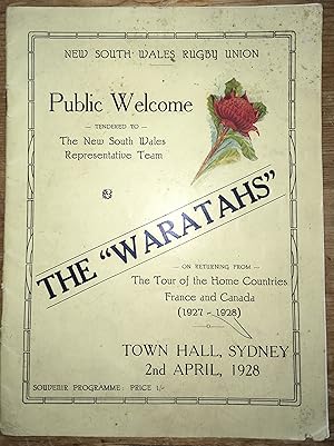 Public Welcome Tendered to The New South Wales Representative Team The "Warratahs" On Returning F...