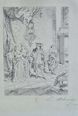 Illustrations pour le théâtre de Molière dessinées et gravées à l'eau-forte par Edmond Hédouin - ...