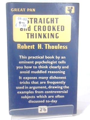 Bild des Verkufers fr Straight and Crooked Thinking zum Verkauf von World of Rare Books