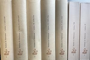 Lettres de Madame de Maintenon (CONVOLUTE de 7 vols./ KONVOLUT aus 7 Bänden) - Vol.I-V; VIII; IX....