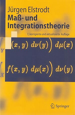 Bild des Verkufers fr Ma- und Integrationstheorie zum Verkauf von Leipziger Antiquariat