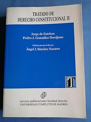 Imagen del vendedor de Tratado de Derecho Constitucional. II a la venta por Perolibros S.L.