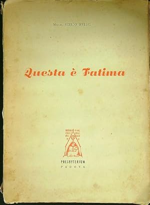 Bild des Verkufers fr Questa e' Fatima zum Verkauf von Librodifaccia