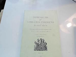 Seller image for imprimeurs et libraires parisiens du XVIe sicle tome V for sale by JLG_livres anciens et modernes