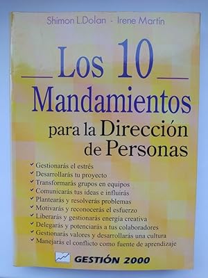 Imagen del vendedor de Los 10 mandamientos para la direccin de personas. a la venta por TraperaDeKlaus