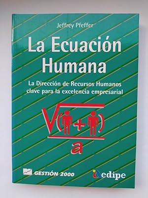Image du vendeur pour La Ecuacin Humana. mis en vente par TraperaDeKlaus