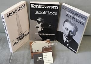 Konvolut von 3 Titeln von und über Adolf Loos: 1. Adolf Loos. Über Architektur. Ausgewählte Schri...