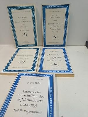 Fritz Schlawe, Literarische Zeitschriften. [Teil I: 1885-1910, Teil II: 1910-1933]. Jürgen Wilke,...